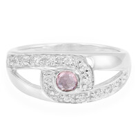 Anello in argento con Zaffiro Rosa