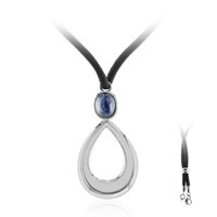 Collana in argento con Cianite del Nepal