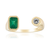 Anello in oro con Smeraldo Zambia
