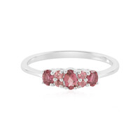 Anello in argento con Tormalina Rosa Brasiliana