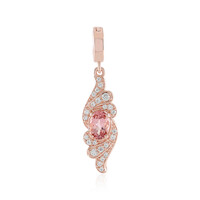 Ciondolo in argento con Tormalina Rosa