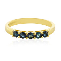 Anello in argento con Indicolite