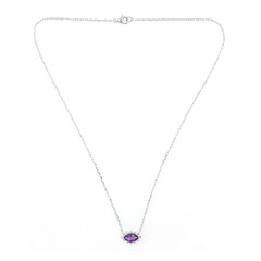 Collana in argento con Ametista Zambiana (de Melo)