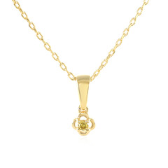Collana in argento con Diamante Giallo I3