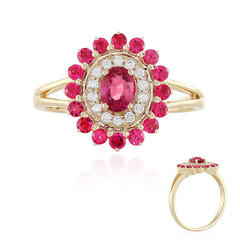 Anello in oro con Spinello Rosa (Adela Gold)