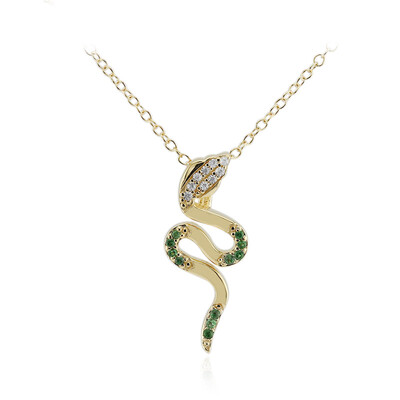 Collana in argento con Tsavorite della Tanzania