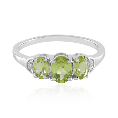 Anello in argento con Peridoto
