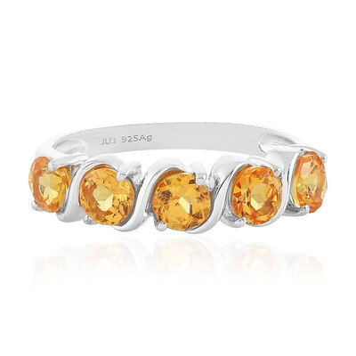 Anello in argento con Granato Mandarino