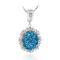 Collana in argento con Apatite Blu Neon (Dallas Prince Designs)