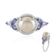 Anello in argento con Perla d'Acqua Dolce Bianca