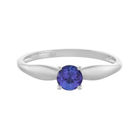 Anello in platino con Tanzanite AAA