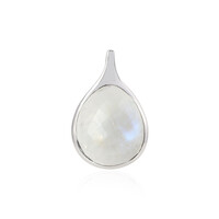 Ciondolo in argento con Pietra di Luna Arcobaleno (KM by Juwelo)