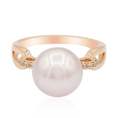 Anello in oro con Perla Ming Rosa Royal (TPC)