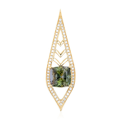 Ciondolo in oro con Tanzanite (non riscaldata) (de Melo)