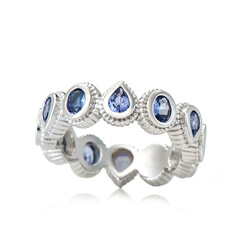 Anello in argento con Tanzanite (Dallas Prince Designs)