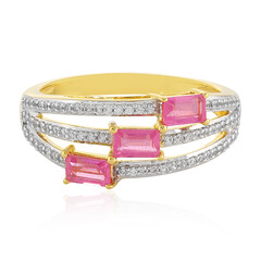 Anello in argento con Zaffiro Rosa del Madagascar