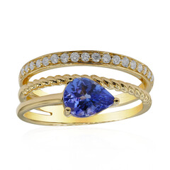 Anello in oro con Tanzanite AAA (CIRARI)