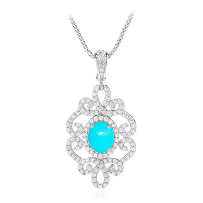 Collana in argento con Turchese Sleeping Beauty (Dallas Prince Designs)