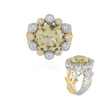 Anello in argento con Quarzo Limone