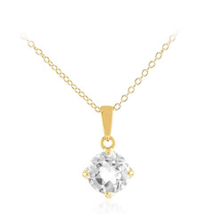 Collana in argento con Topazio Bianco