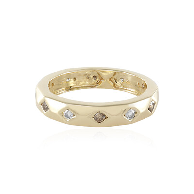 Anello in oro con Diamante Champagne I2 (de Melo)