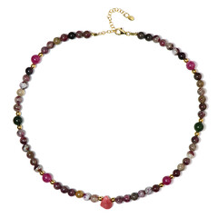 Collana in argento con Rodonite