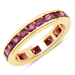 Anello in argento con Rodolite