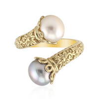 Anello in argento con Perla d'Acqua Dolce Bianca (TPC)