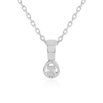 Collana in argento con Diamante I3 (J)
