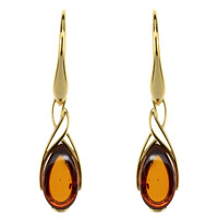 Orecchini in argento con Ambra Baltica