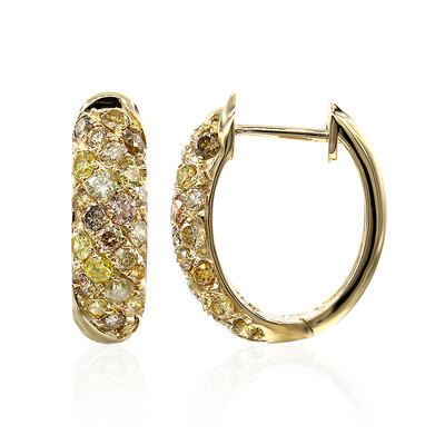 Orecchini in oro con Diamante Fancy SI2 (CIRARI)