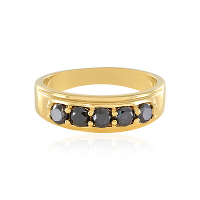 Anello in argento con Diamante Nero