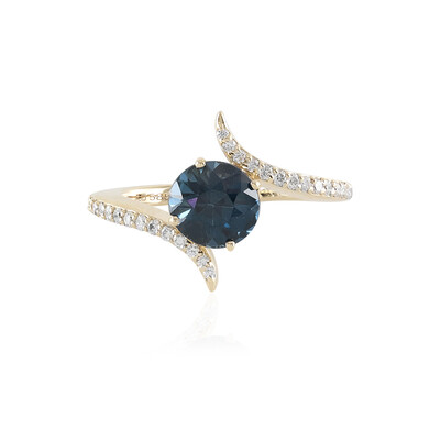 Anello in oro con Spinello Blu Cobalto Luc Yen (AMAYANI)