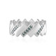 Anello in argento con Diamante Blu I2