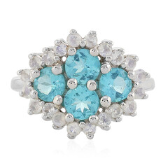 Anello in argento con Apatite Blu
