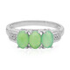 Anello in argento con Crisoprasio Imperiale