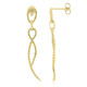 Orecchini placcati in oro con Diamante Fancy