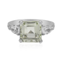 Anello in argento con Ametista Verde