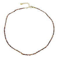 Collana in argento con Diamante Rosso