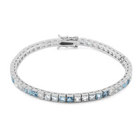 Bracciale in argento con Topazio Bianco