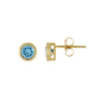 Orecchini in argento con Topazio Blu Svizzero