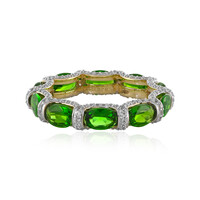 Anello in oro con Diopside Russo (Adela Gold)