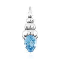 Ciondolo in argento con Topazio Blu Svizzero (Remy Rotenier)