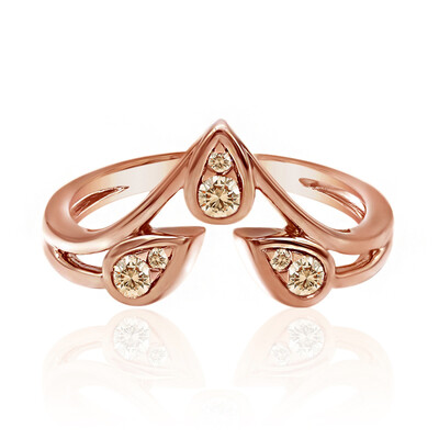 Anello in oro con Diamante Rose de France SI1 di Argyle (Annette)