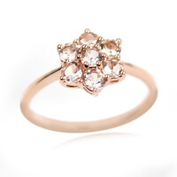 Anello in oro con Morganite