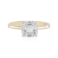 Anello in argento con Topazio Bianco
