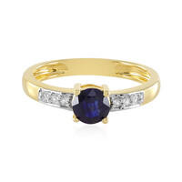 Anello in argento con Zaffiro Blu del Madagascar