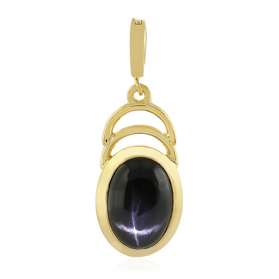 Ciondolo in argento con Diopside Stellato d'India