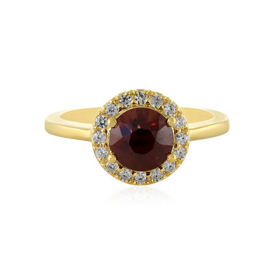 Anello in argento con Zircone Mogano (MONOSONO COLLECTION)