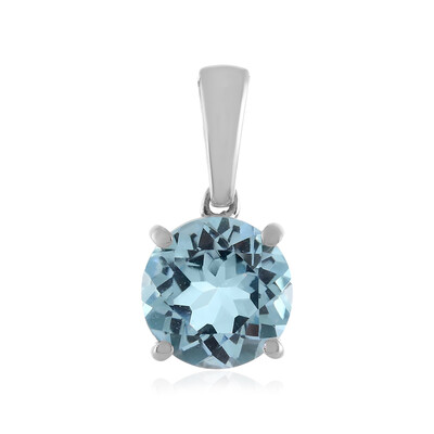 Ciondolo in argento con Topazio Blu Cielo